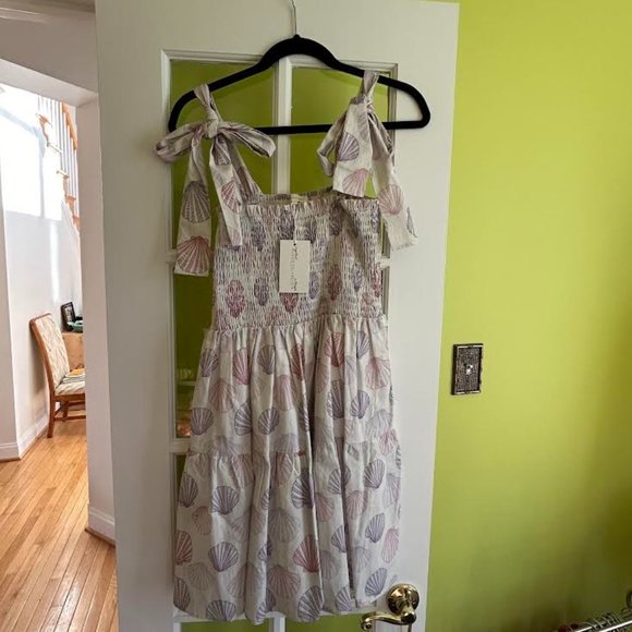 Kathleen Maeve Linen-Blend Seashell Dress NWT - Picture 3 of 5